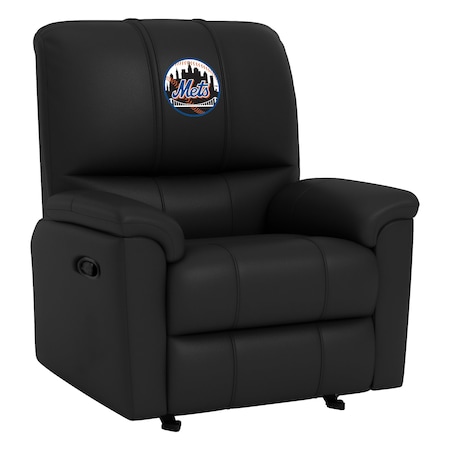 Dreamseat Rocker Recliner with New York Mets Cooperstown Secondary XZ52031CDRRBLK-PSCOOP0061